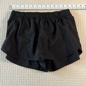 Old Navy Active-black shortie athletic shorts w built in panties, quick dry